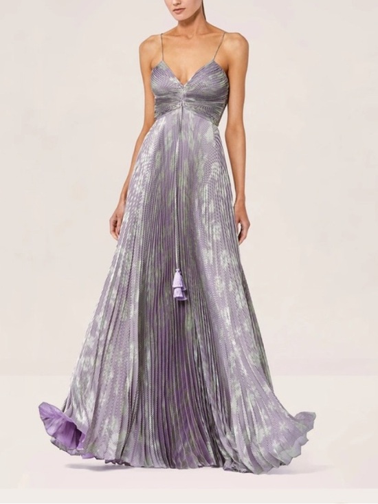 Alexis Dresses & Skirts - SOLD. Alexis Lavender Pleated Spaghetti-Strap Maxi Dress
